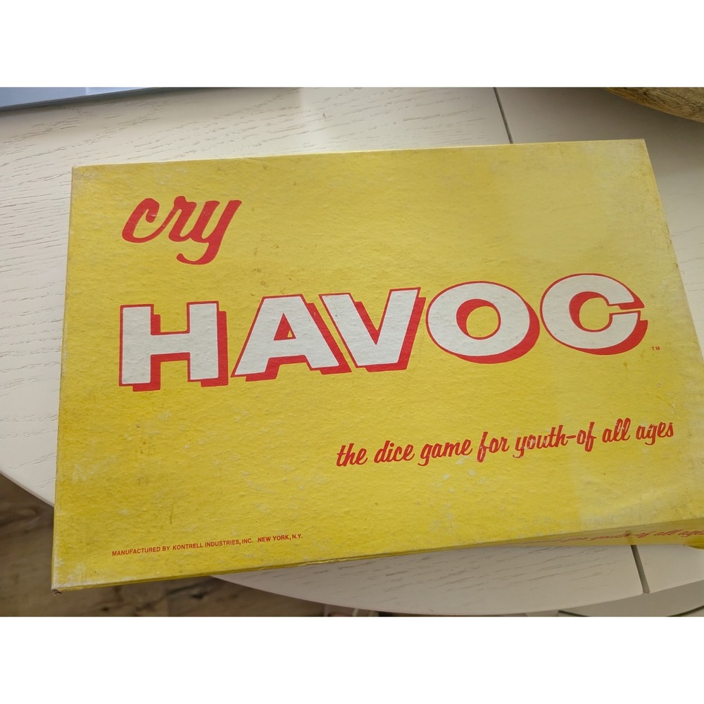 Vintage 1971 Cry Havoc Board Game Dice Game Kontrell‎